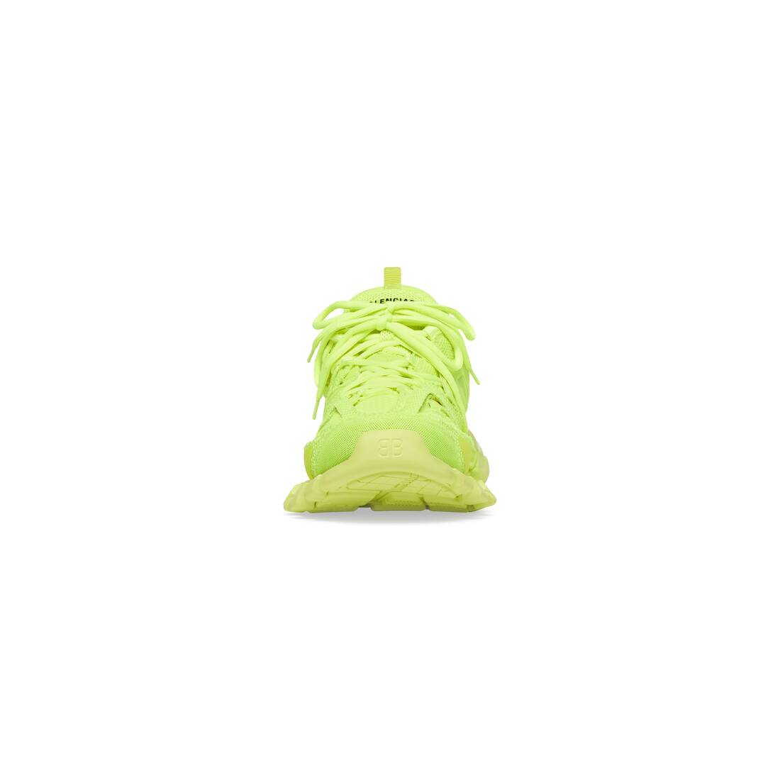 Men’s Track Sneaker In Full Mesh in Fluo Yellow - Image 3